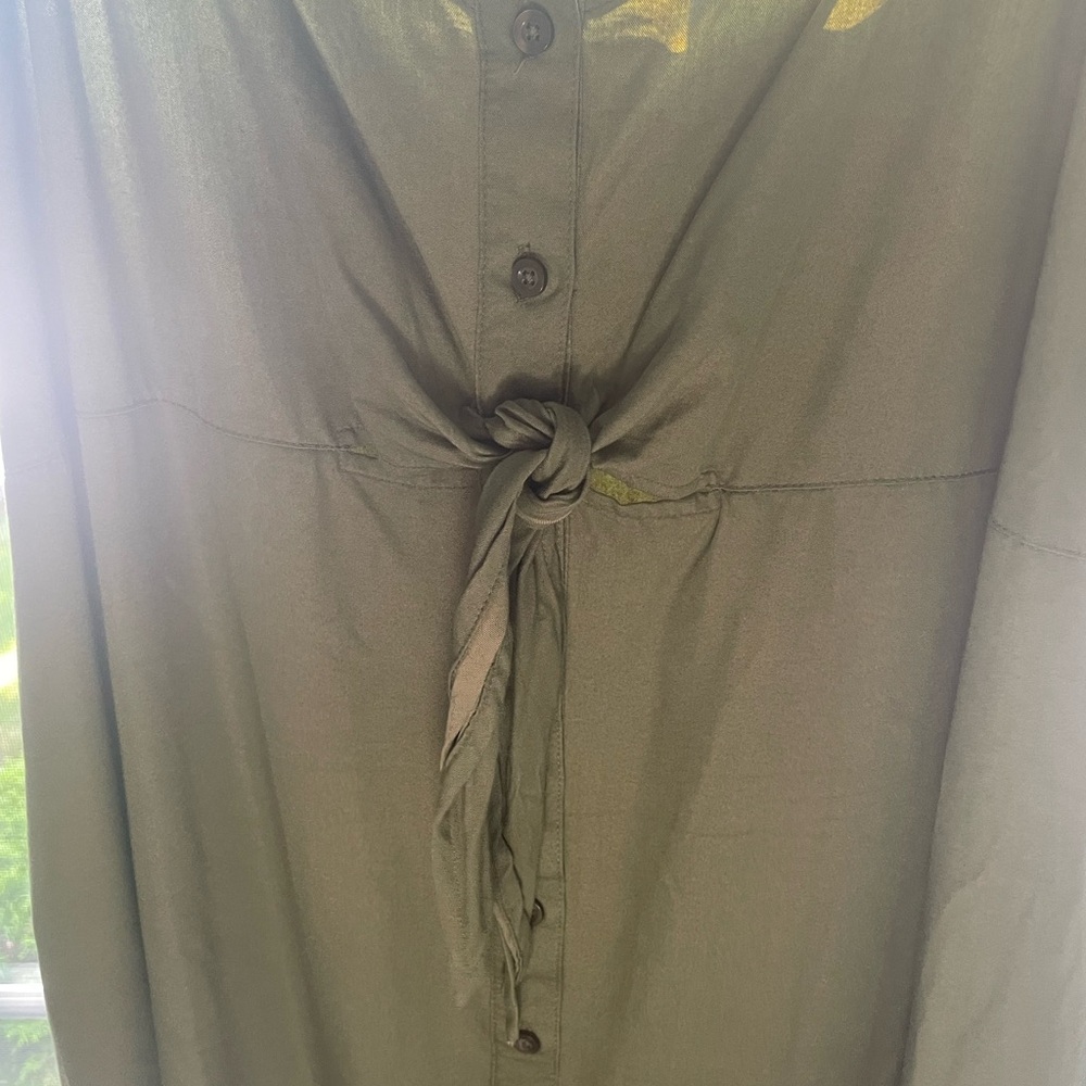 Olive green slip dress from Primark - size 16